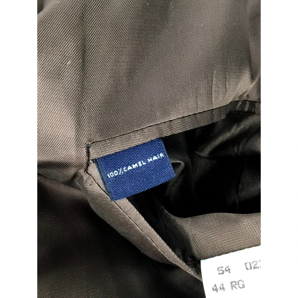 44R Brooks Brothers USA Mens 2 Button Pure Camel Hair Blazer Sport Coat W/Pane